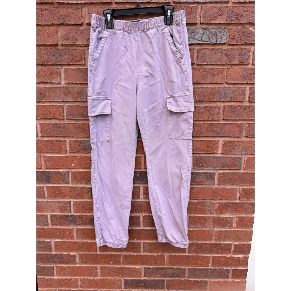 Old Navy Cargo Pants Womens Medium Pink Active Gorp Cotton High Rise Travel
